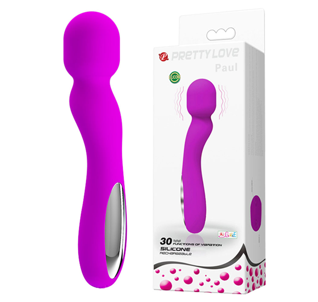 E3arPcleKYR7oLGqLvUEDV1553m5zCIz Pretty Love Paul USB Rechargeable Wand - Fuchsia - Image 1