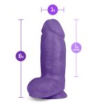 Au Naturel - Bold - Chub - 10 Inch Dildo - Purple - Image 5