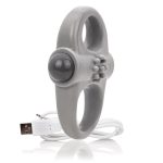 Charged Yoga Rechargeable Vibe Ring - Grey - Image 8