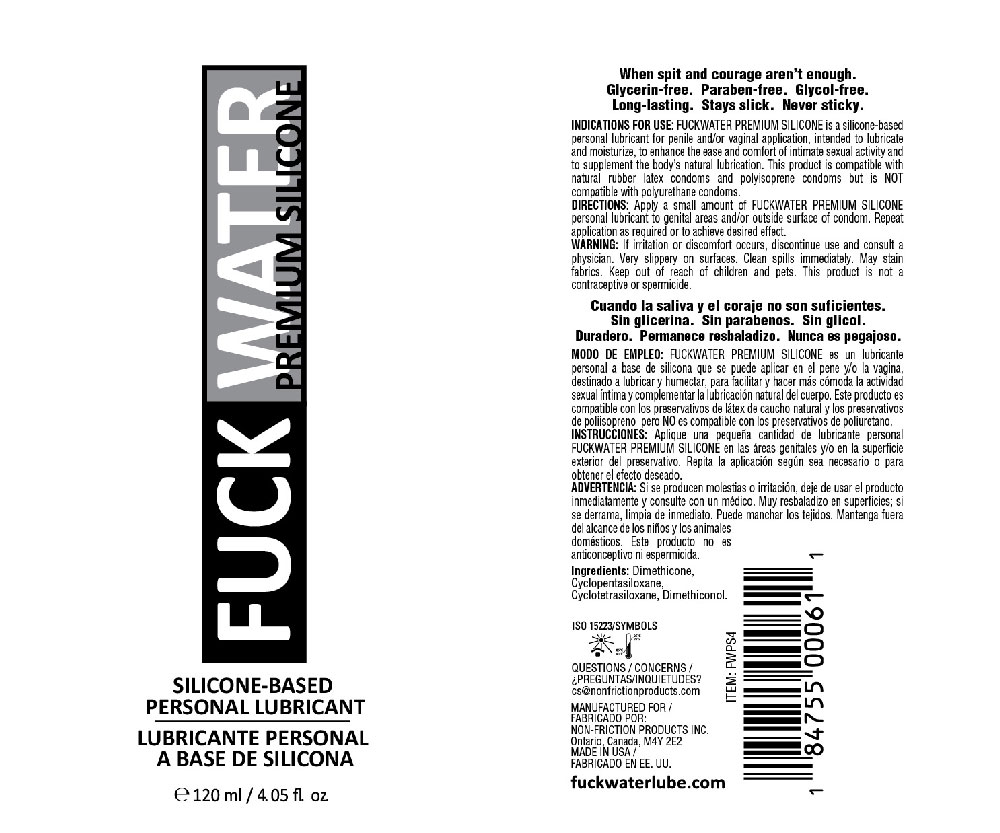EIrUAGzF Fuck Water Premium Silicone Lubricant - 4 Fl. Oz. - Image 1