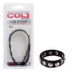 Colt 8 Snap Fastener Leather Strap - Black - Image 3