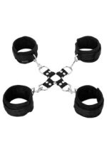 5 Piece Hog Tie and Cuff Set - Black - Image 3