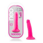 Neo - 5.5 Inch Dual Density Cock - Neon Pink - Image 7