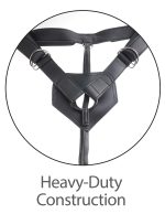 King Cock Strap-on Harness With 7" Two Cocks One Hole - Tan - Image 5