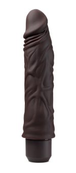 Dr. Skin Silicone - Dr. David - 8 Inch Vibrating Dildo - Brown