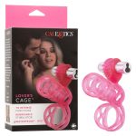 Lovers Cage Stretchy Cock Cage Comfortable Scrotum Cage Pink Rechargeable - Image 5