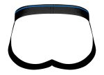 Retro Sport Panel Jock - S/ M - Black/ Blue