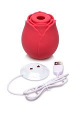 Inmi - Bloomgasm Wild Rose Silicone Suction Stimulator - Red - Image 7