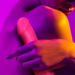 Neo Elite - 8 Inch Silicone Dual Density Cock With Balls - Neon Pink - Image 5