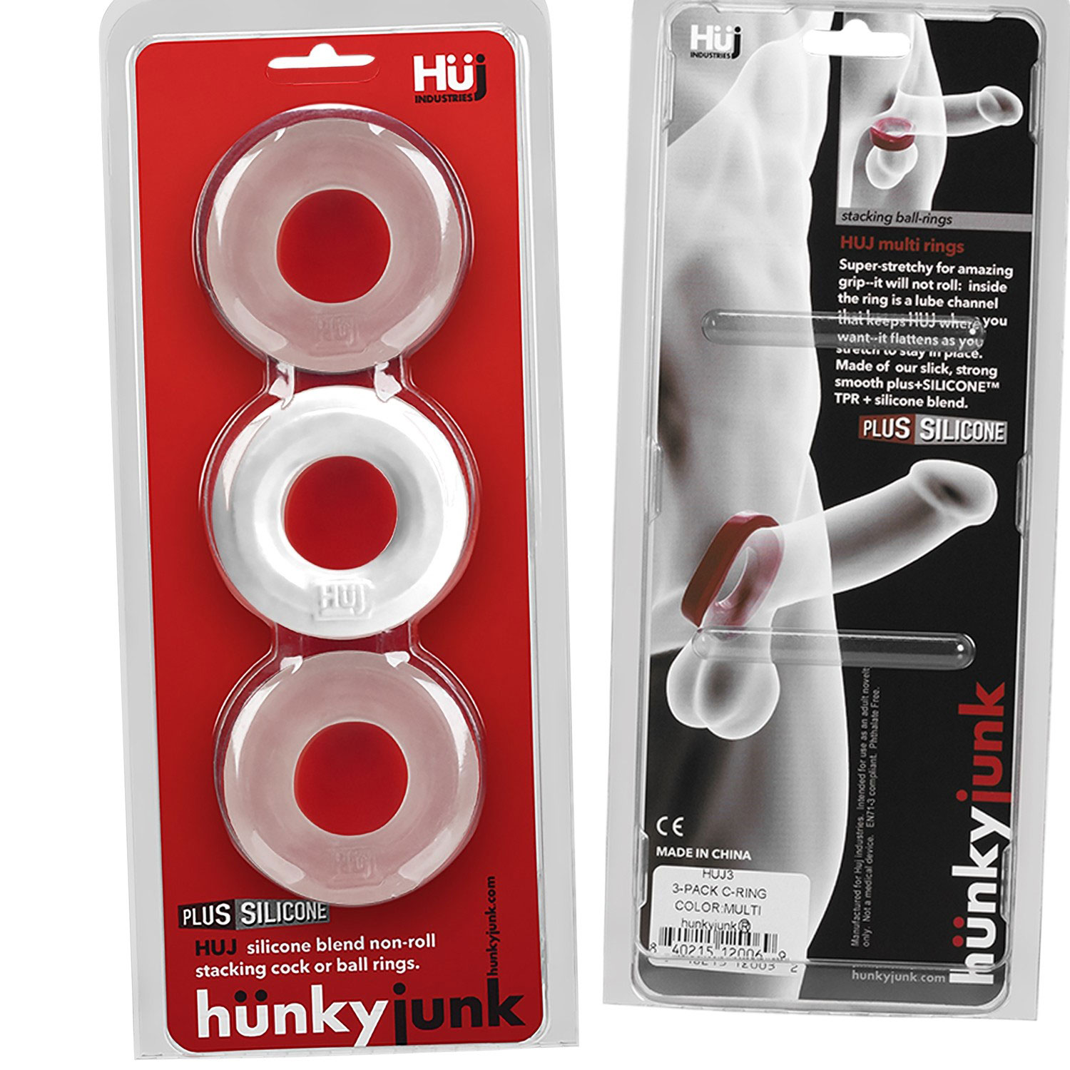 F1J5MGbUuIf0nQ7yHJq6Y1UQV1d8MHow Huj3 C-Ring 3-Pack - White / Clear Ice - Image 1