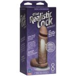 The Realistic Cock Ultraskyn 8 Inch - Brown
