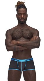 Casanova Uplift Mini Shorts - Small - Black/blue - Image 2