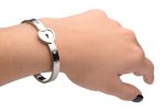 Cuffed Locking Bracelet and Key Necklace - Image 6