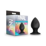 Anal Adventures - Platinum - Silicone Anal Stout Plug - Large - Black - Image 4