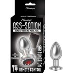 Ass-Sation Remote Vibrating Metal Plug - Silver - Image 4