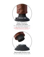 King Cock 10-Inch Vibrating Cock With Balls - Brown - Image 4