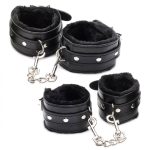 Hook Up 10 Piece Plush Bondage Set - Black - Image 10