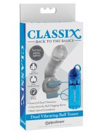 Classix Dual Vibrating Ball Teaser - Blue/clear
