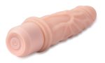 Dr. Skin Silicone - Dr. Robert - 7 Inch Vibrating Dildo -Beige - Image 3