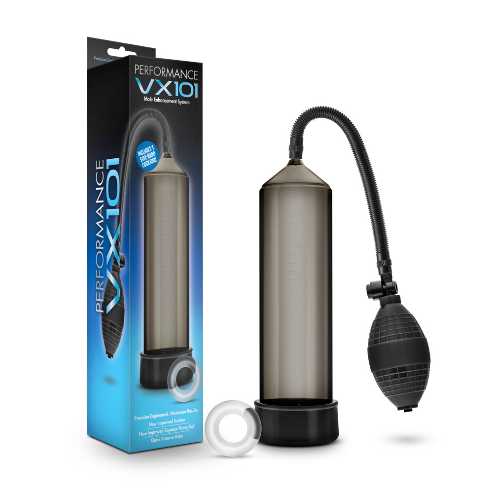 www.blushnovelties.com Performance - Vx101 Male Enhancement Pump - Black - Image 1