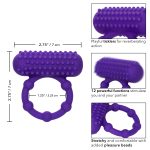 Silicone Rechargeable 5 Bead Maximus Ring - Purple - Image 6