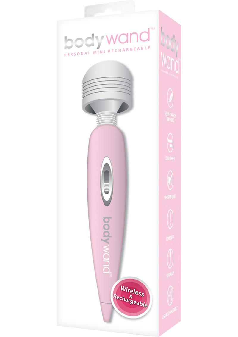 Fq45ZrSrc8NbsUXgsritkOhVSEKEAArY Bodywand Personal Mini Rechargeable Wand - Pink - Image 1