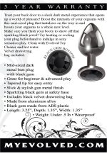 Black Gem Anal Plug - Medium - Image 2
