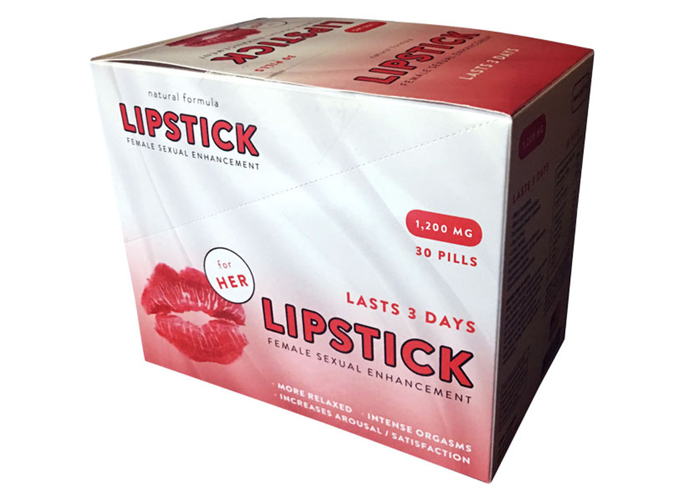FqmjhNMnEB2Vm9gpEgTyh1nunlAMGVK3 Lipstick Female Sexual Enhancement 30 Count Display - Image 1