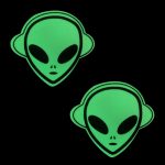 Glow in the Dark Alien Pasties - Image 2