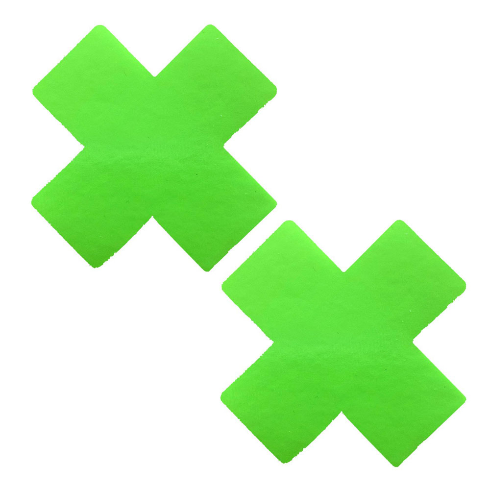 GF3XAa8TvaKAOOcpDTOPm7Tm1E5x4rfS Apple Fruitella Neon Blacklight Wet Vinyl X Factor Nipztix Pasties - Image 1