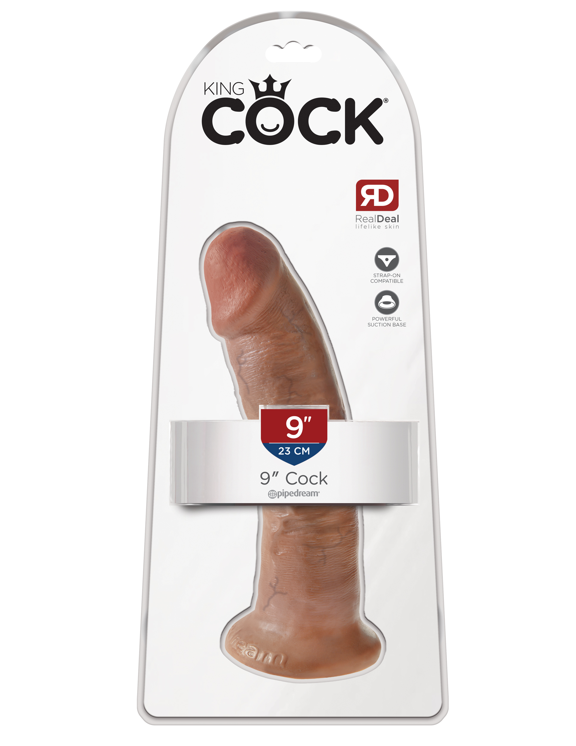 GJzvAONVhI4N1BZKjwRXYZHqw3f6zPMQ King Cock 9 Inch Cock - Tan - Image 1