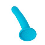 Nexus Collection - Hux - 7 Inch Silicone Dildo - Turquoise - Image 4