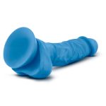 Neo - 7.5 Inch Dual Density Cock With Balls - Neon Blue - Image 5