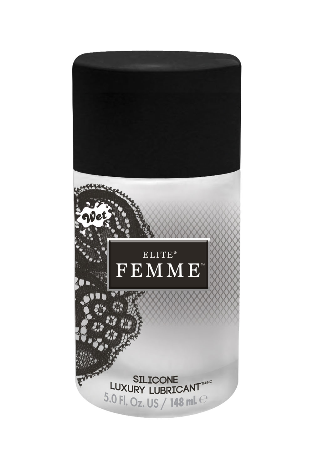 GNeWfipncZ42OjYe4f7D3qF6t6RGUNXt Wet Elite Femme Pure Silicone - 5 Fl. Oz./ 148 ml - Image 1