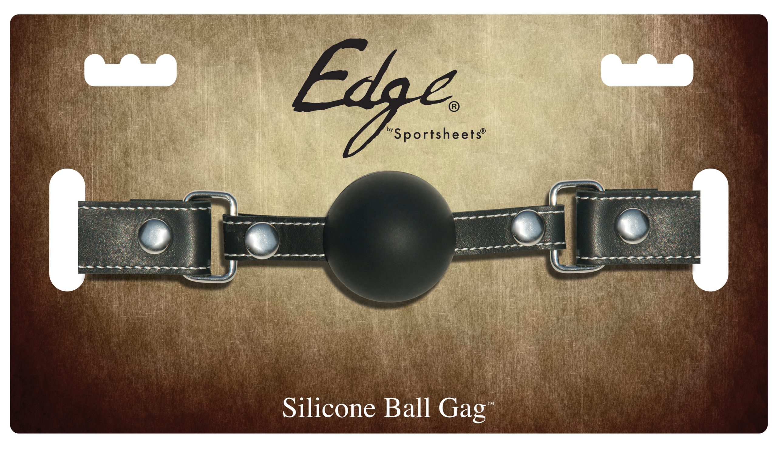 SS98003_SiliconeBallGag_V6_LLW_OL Edge Silicone Ball Gag - Image 1