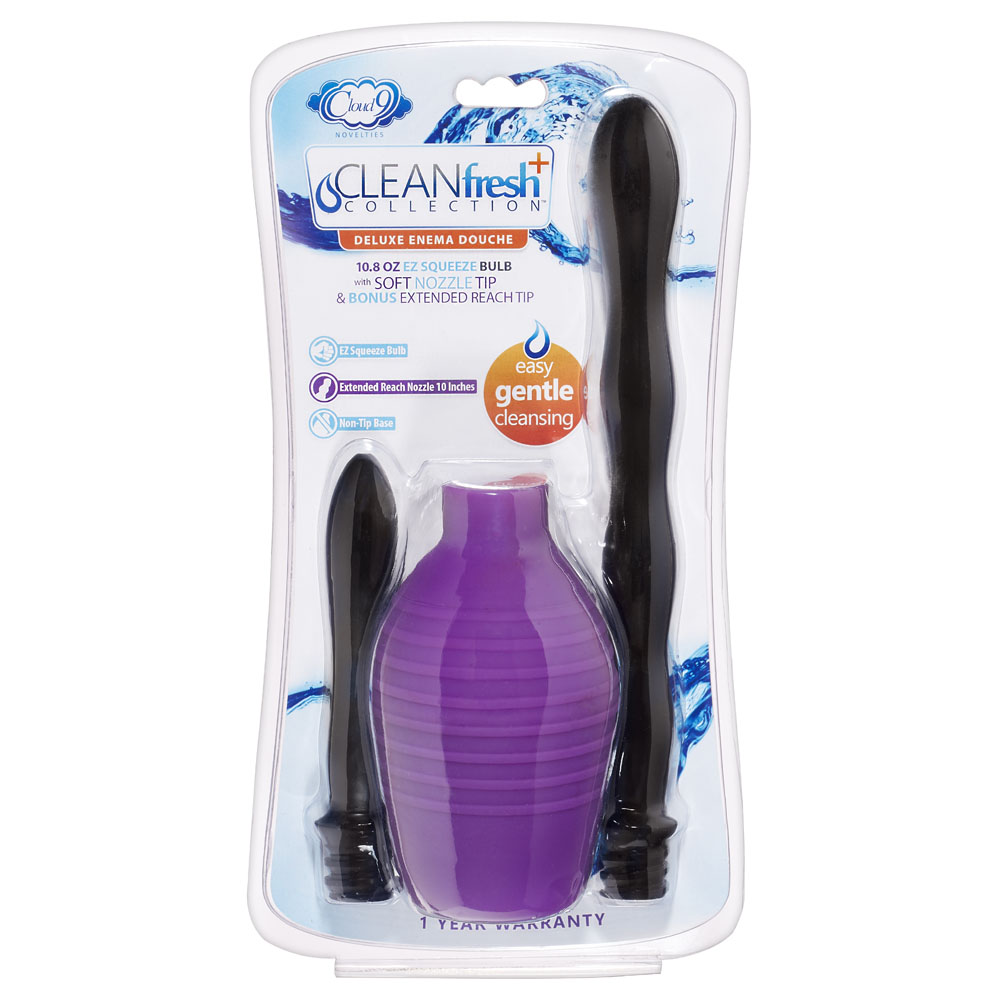 Ga8yJKzivQ7S0RWFaI8yf5Ah2PVt3kCD Deluxe Anal Enema Douche Kit 10.8 Oz Ez Squeeze Bulb - Image 1