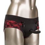 Scandal Crotchless Pegging Panty Set - S/m - Image 2