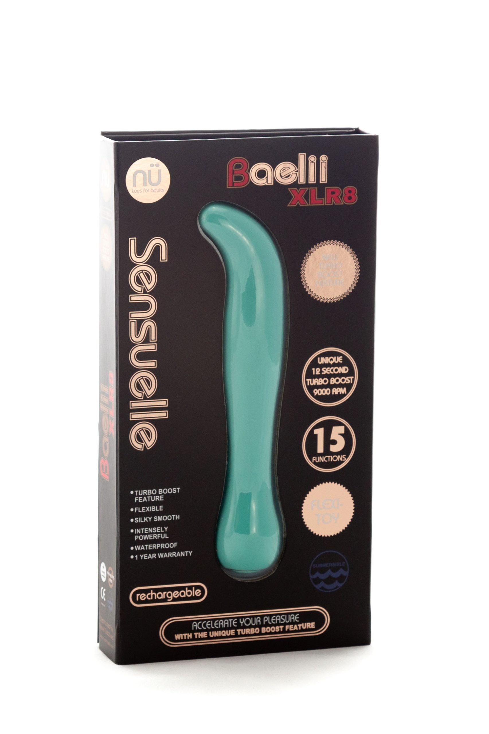 GnlyFGWvGz69cJWHfz3Ngv2uZvtVT5Ev Sensuelle Baelii Xlr8 15 Funtion Flexi G-Spot Vibe - Electric Blue - Image 1