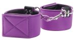 Reversible Ankle Cuffs Premium Bonded Leather and Neoprene - Purple - Image 4