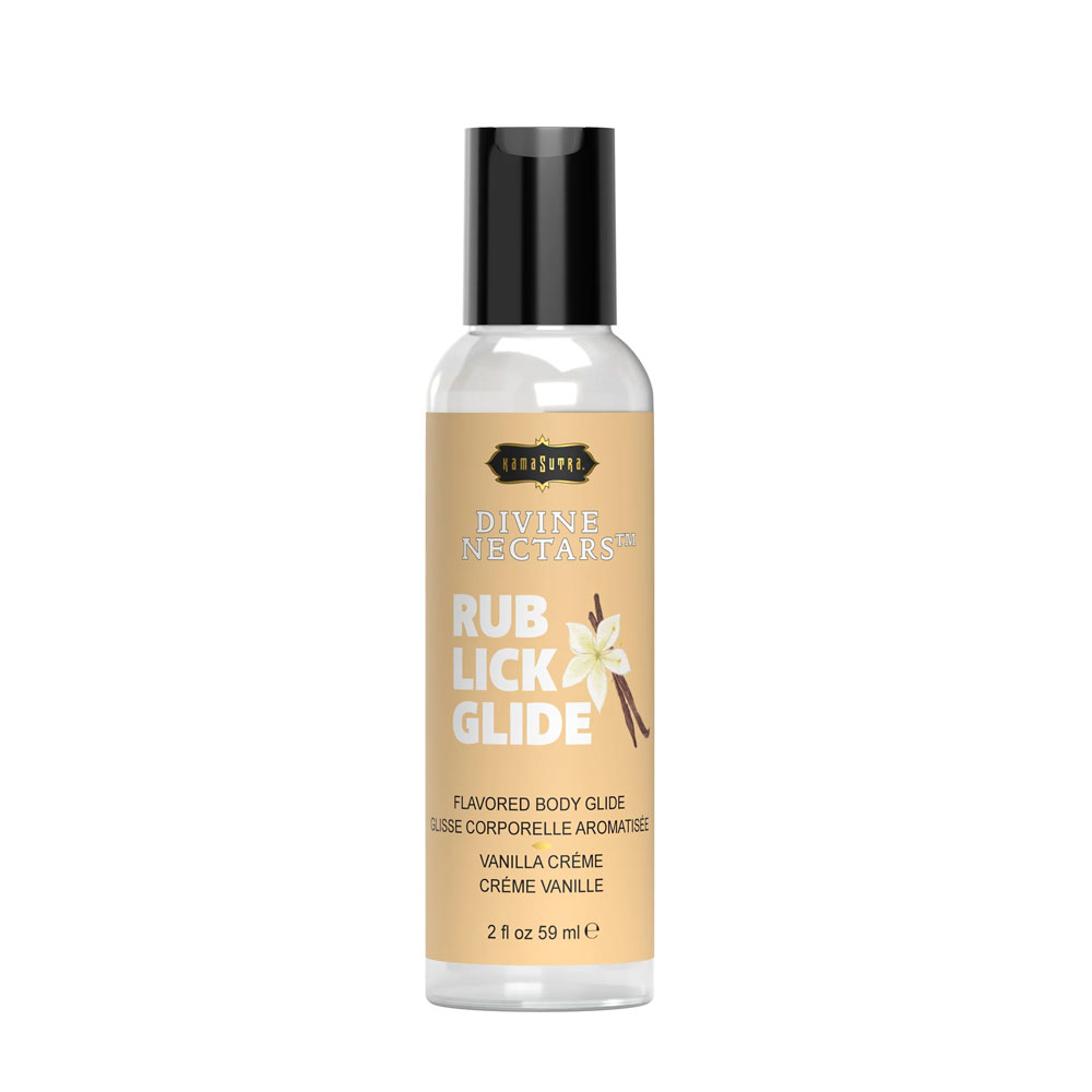 GpqFnCw9 Divine Nectars Flavored Body Glide - Vanilla Creme - 2 Fl. Oz./ 59ml - Image 1