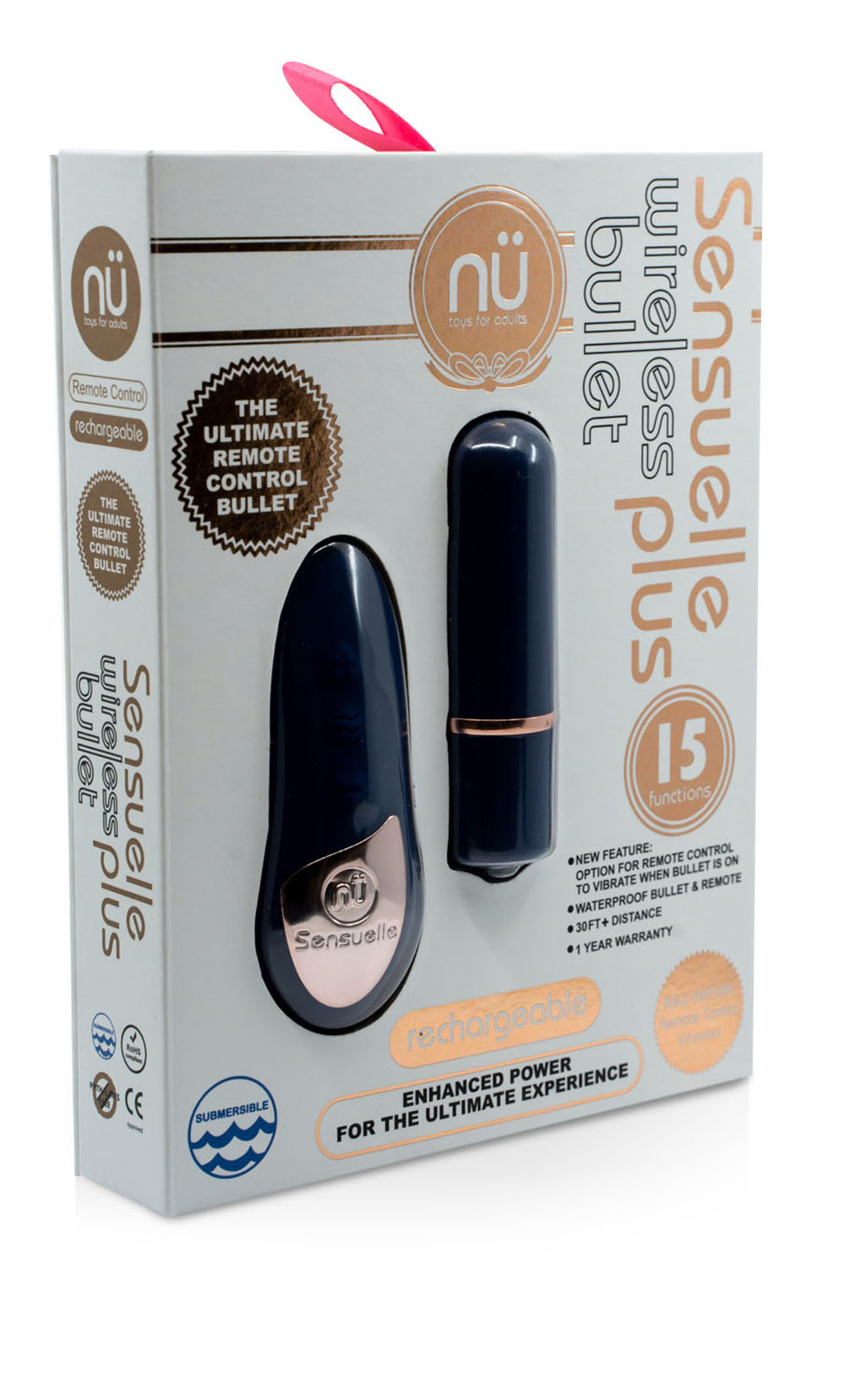 GrP5bM63TkOi2la38WapvjBCPRyZ8dT6 Sensuelle Remote Control Wireless Bullet Plus - Navy Blue - Image 1