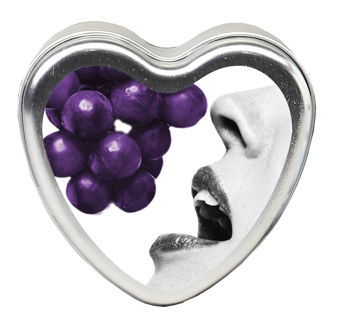 Gs6tqqzHqj0QEajN2fC4aj8kUmBErUkw Edible Heart Candle - Grape - 4 Oz. - Image 1