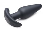 21x Silicone Butt Plug With Remote - Black - Image 3