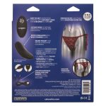 Remote Control Lace Thong Set - Burgundy - Image 2