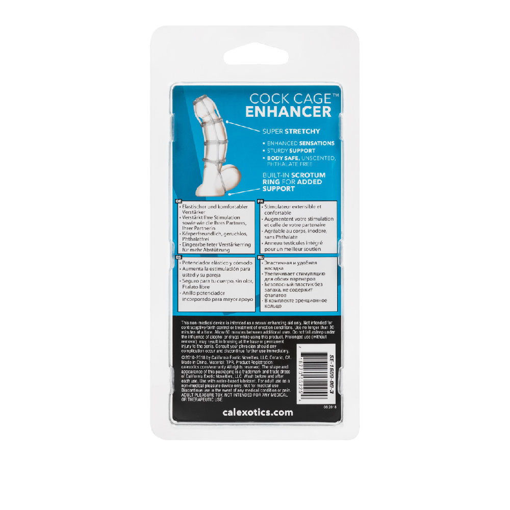 H0DEWgZG Cock Cage Enhancer - Clear - Image 1