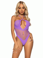 Hexi Net Keyhole Bodysuit - One Size - Lavender - Image 3