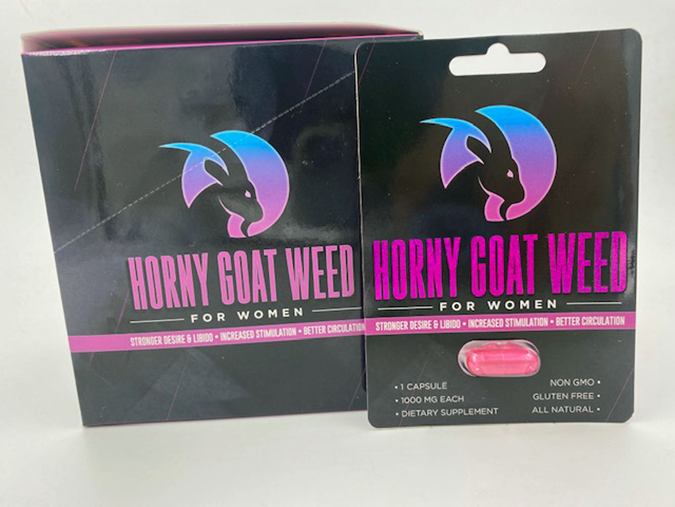 H5EdbLsJcxyfWJgQt2Jk5lZAkmEznFGf Horny Goat Weed for Women - 24 Count Display - Single Blister - Image 1