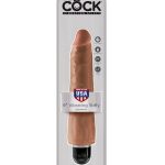 King Cock 9" Vibrating Stiffy - Tan