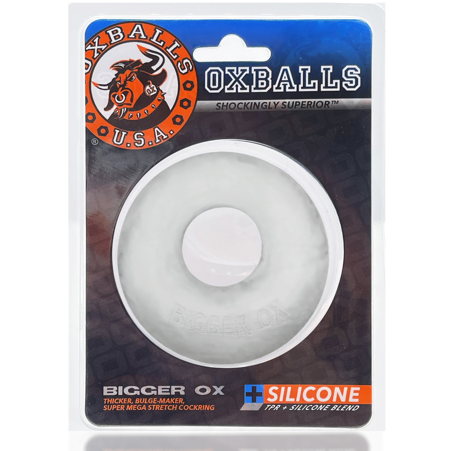 HA9D24cx31tNpGrtT9xMikImaPokQicv Bigger Ox Cockring - Clear Ice - Image 1