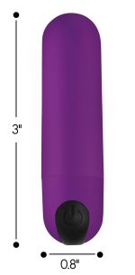 Bang Vibrating Bullet With Remote Control - Purple - Image 4